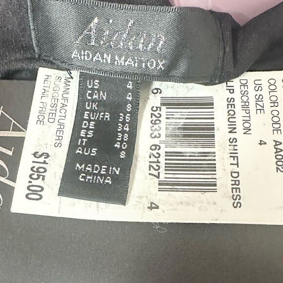 Aidan Mattox‎ Kiss Lips Valentines Sleeveless Sequin Mini Dress - Picture 7 of 7